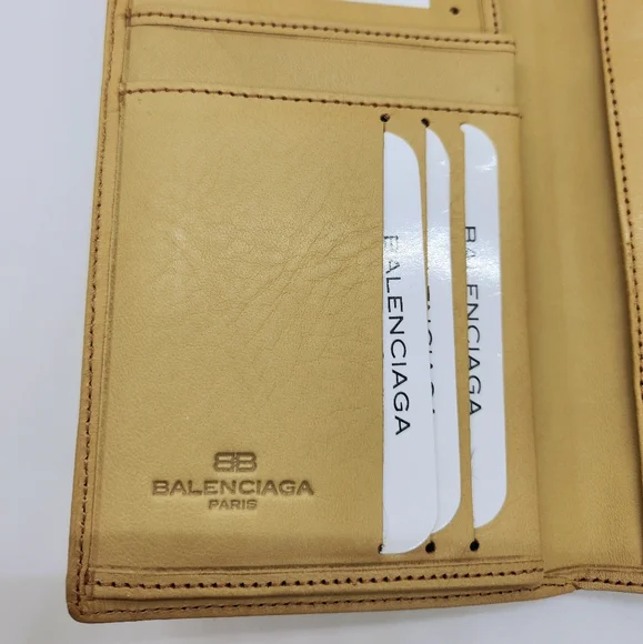 Balenciaga Vintage Tan Leather Wallet - Picture 5 of 7